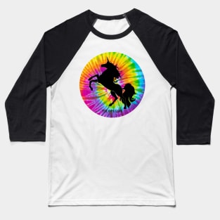 Unicorn Tie Dye Life Baseball T-Shirt